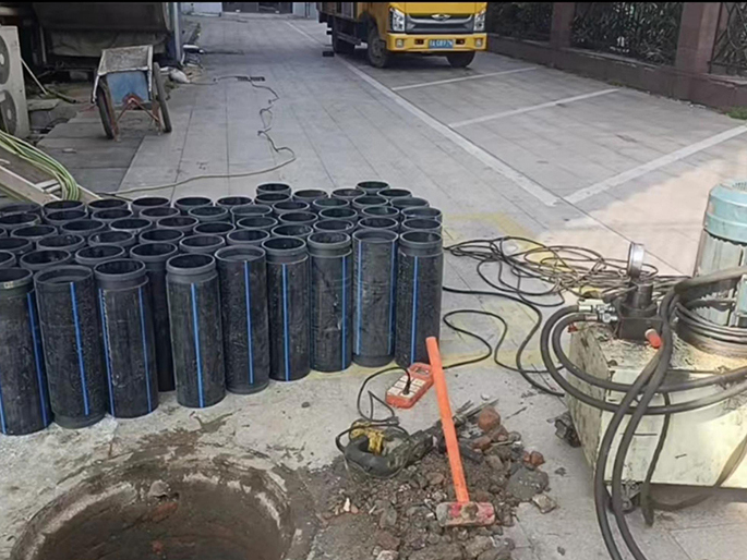 西沙PE置换管厂家 DN315置换管 非开挖管短管置换